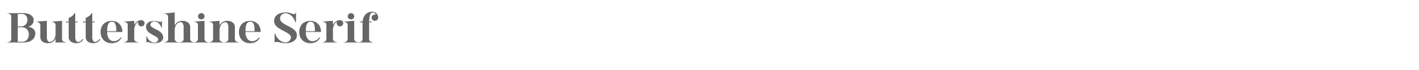 Buttershine Serif BUTTERSHINE SERIF.otf font preview